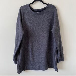 Danskin Dark Grey Double Side Zipper Pullover